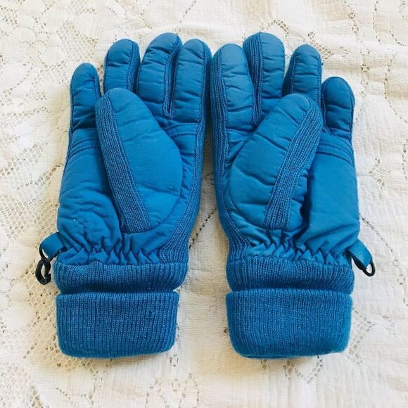Thinsulate | vintage 1980’s blue youth winter gloves - Picture 3 of 5